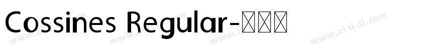 Cossines Regular字体转换